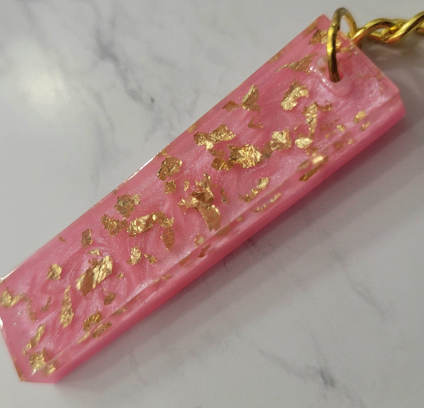 Gold Flake Keychain