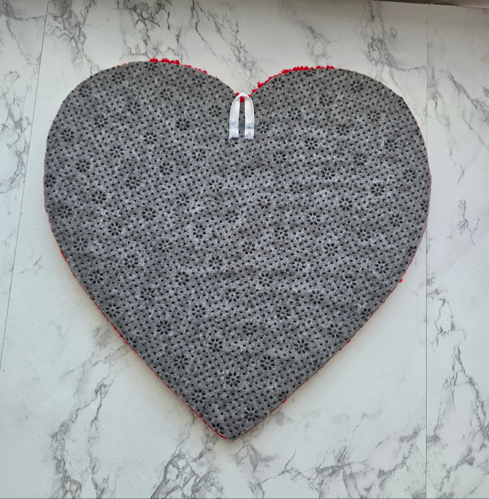 Heart Picture Frame, Punch Needle