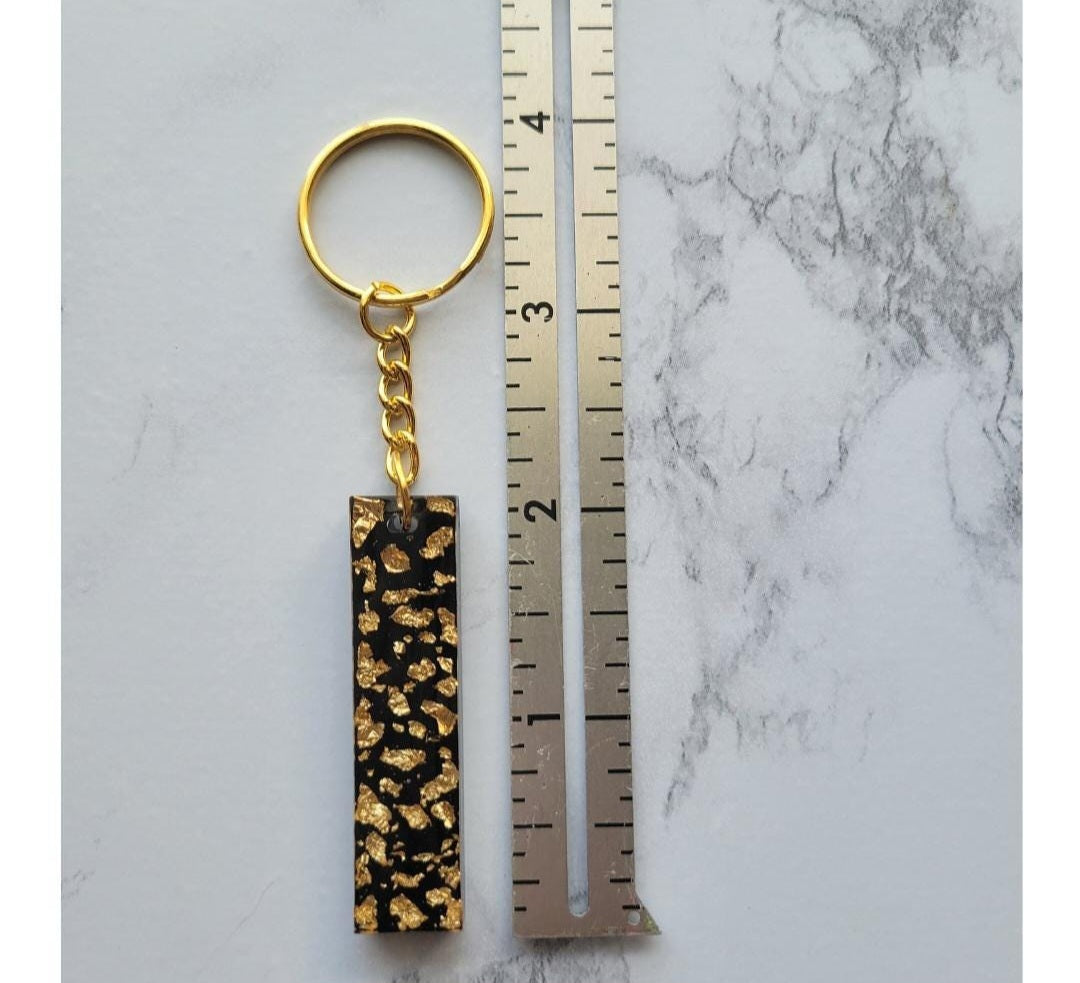 Gold Flake Keychain
