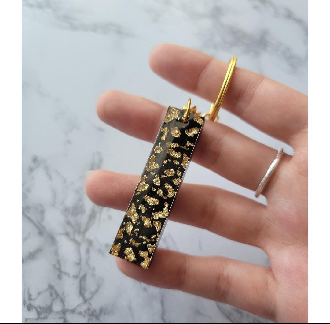 Gold Flake Keychain