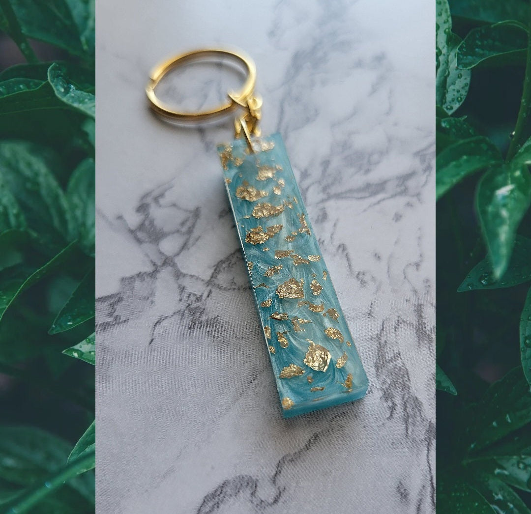 Gold Flake Keychain