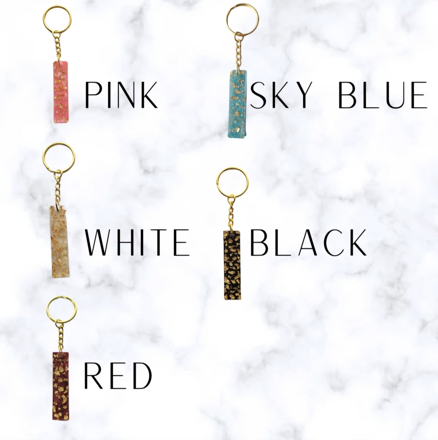 Gold Flake Keychain