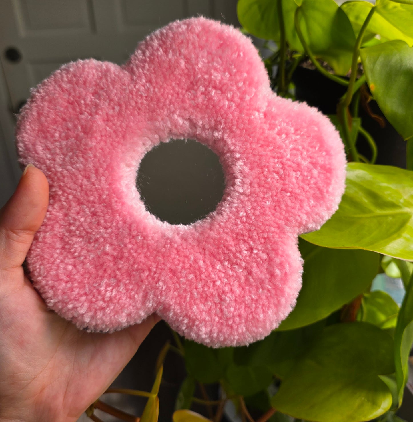 Pink Flower Mirror