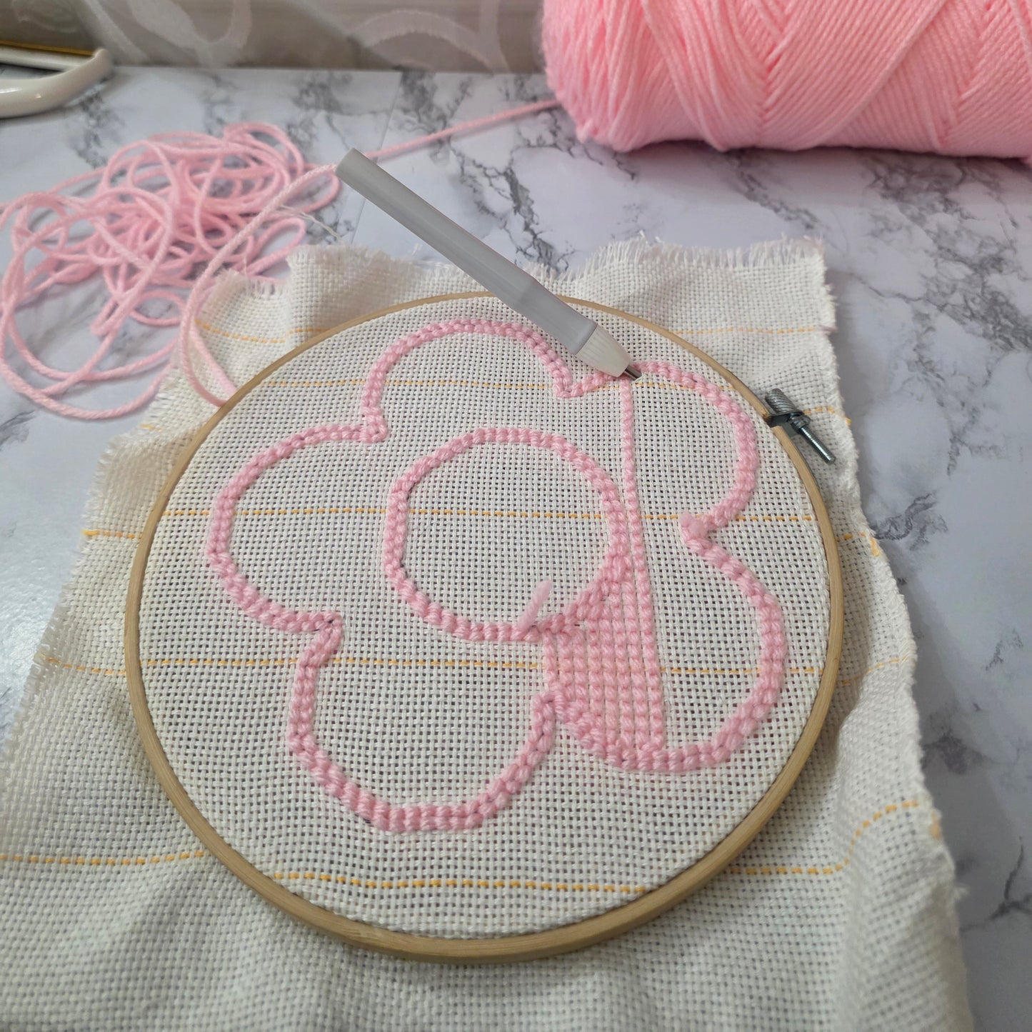 Pink Flower Mirror