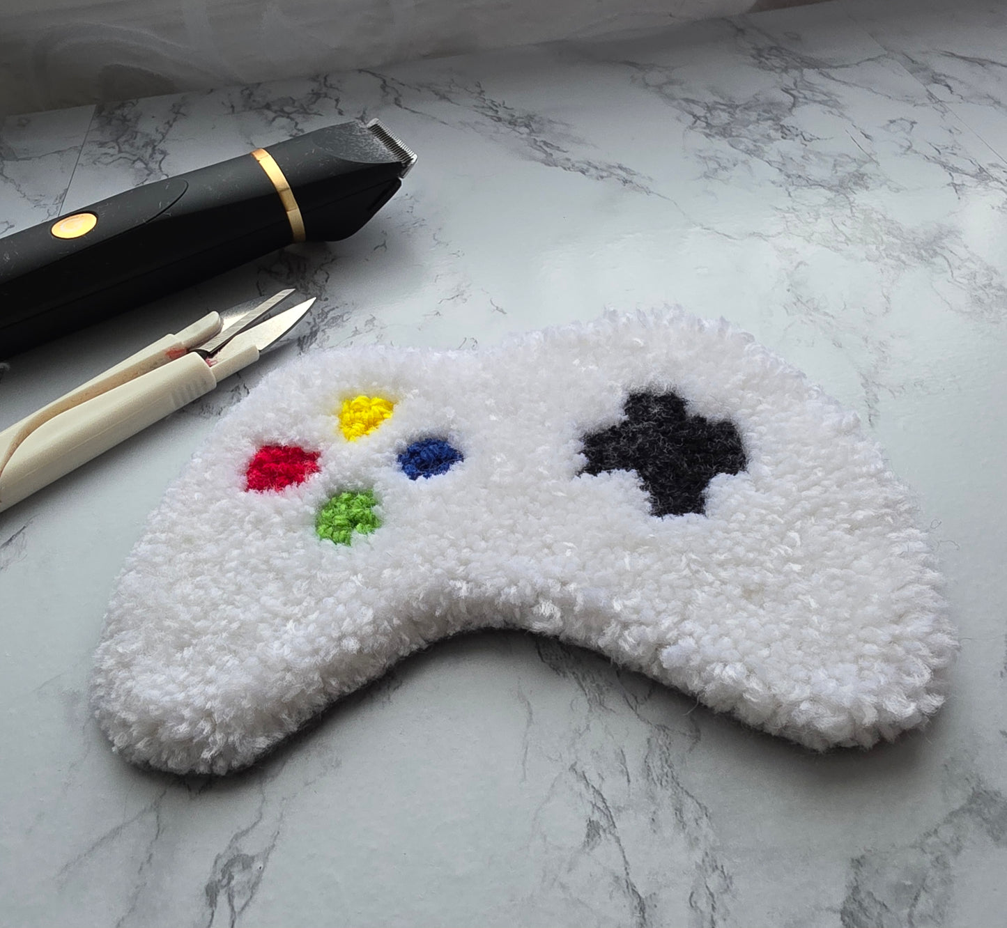 White Game Controller, MugRug