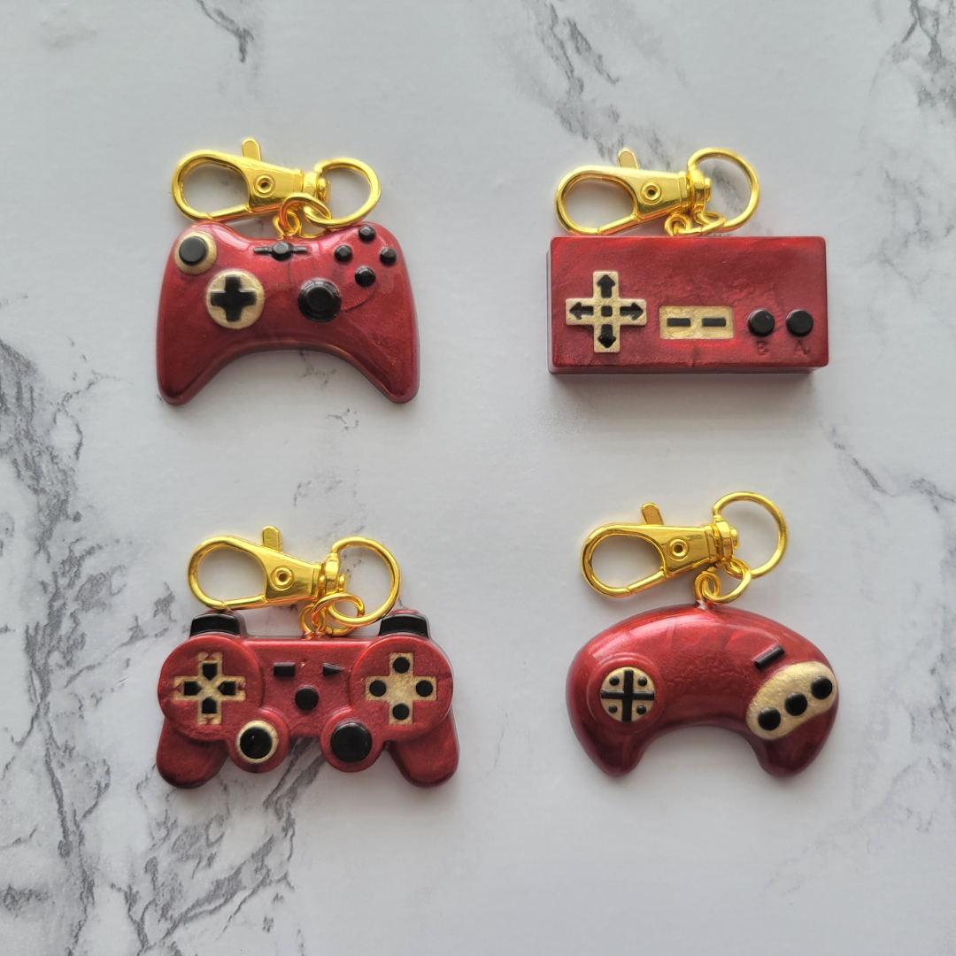 Gamer Keychain, Red