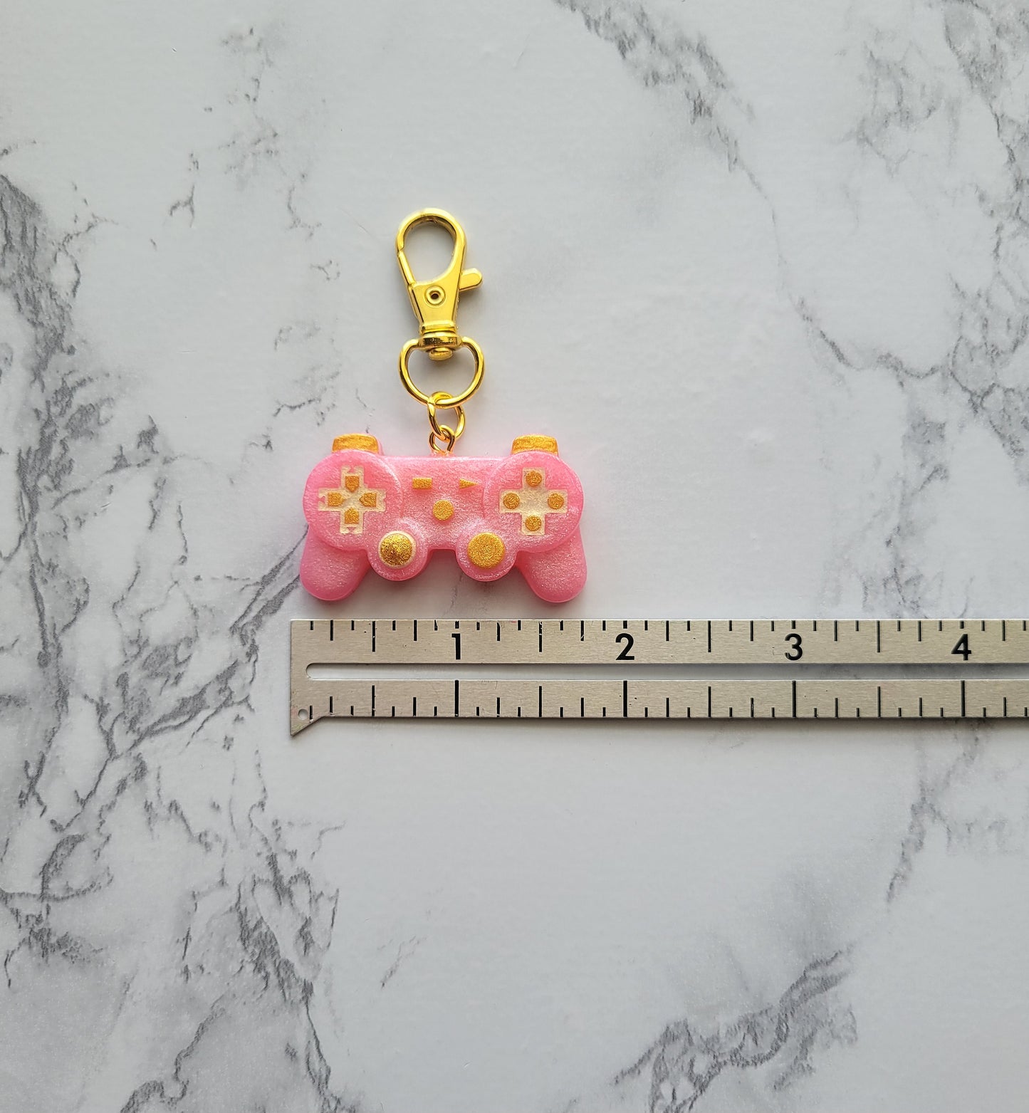 Gamer Keychain, Pink