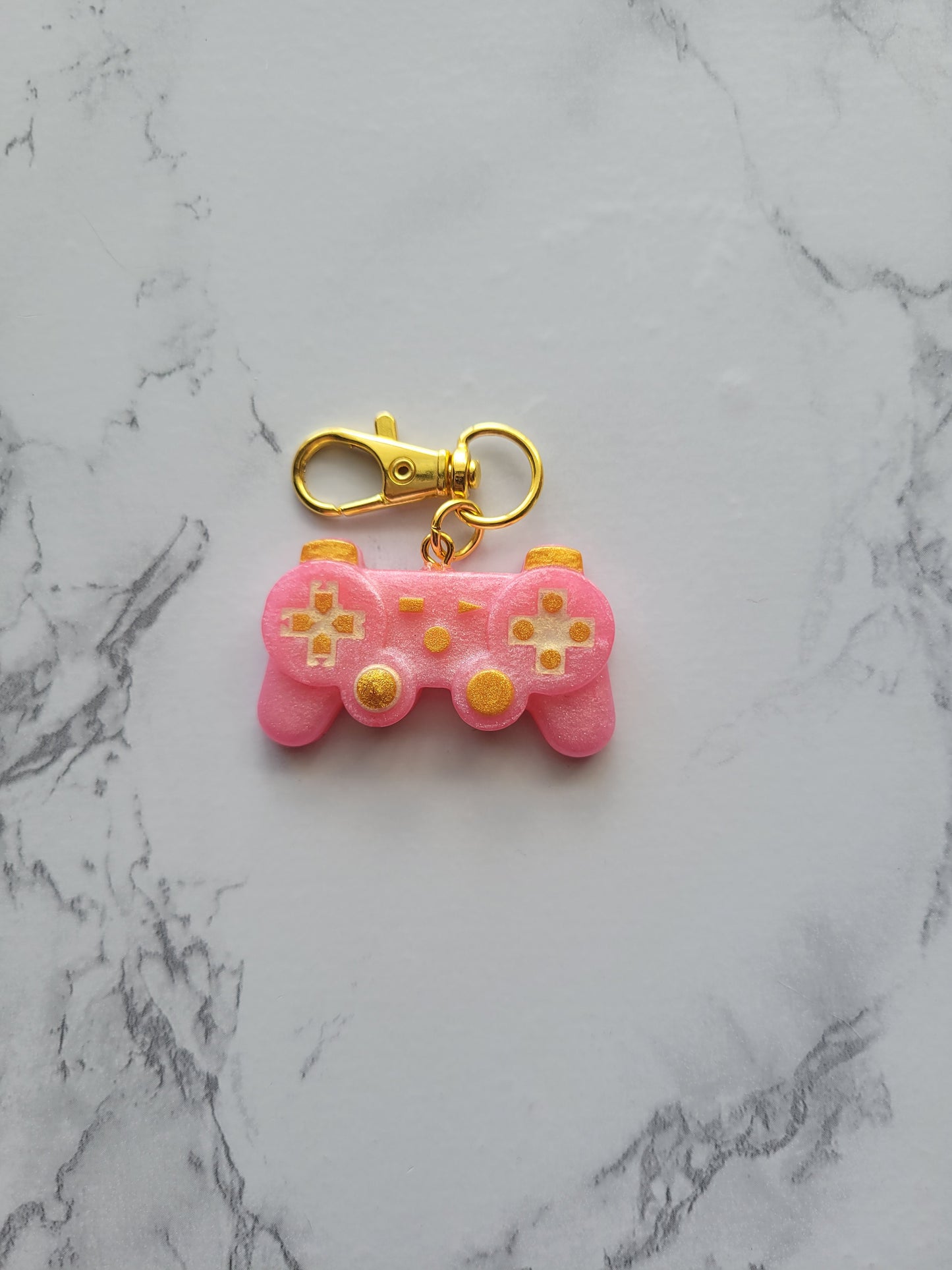 Gamer Keychain, Pink