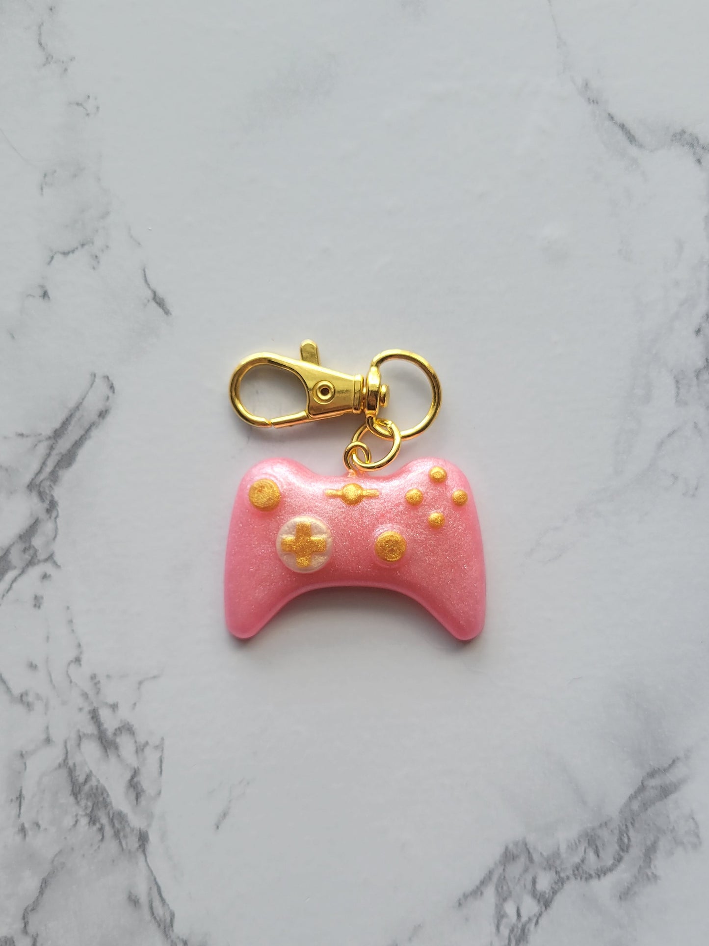 Gamer Keychain, Pink