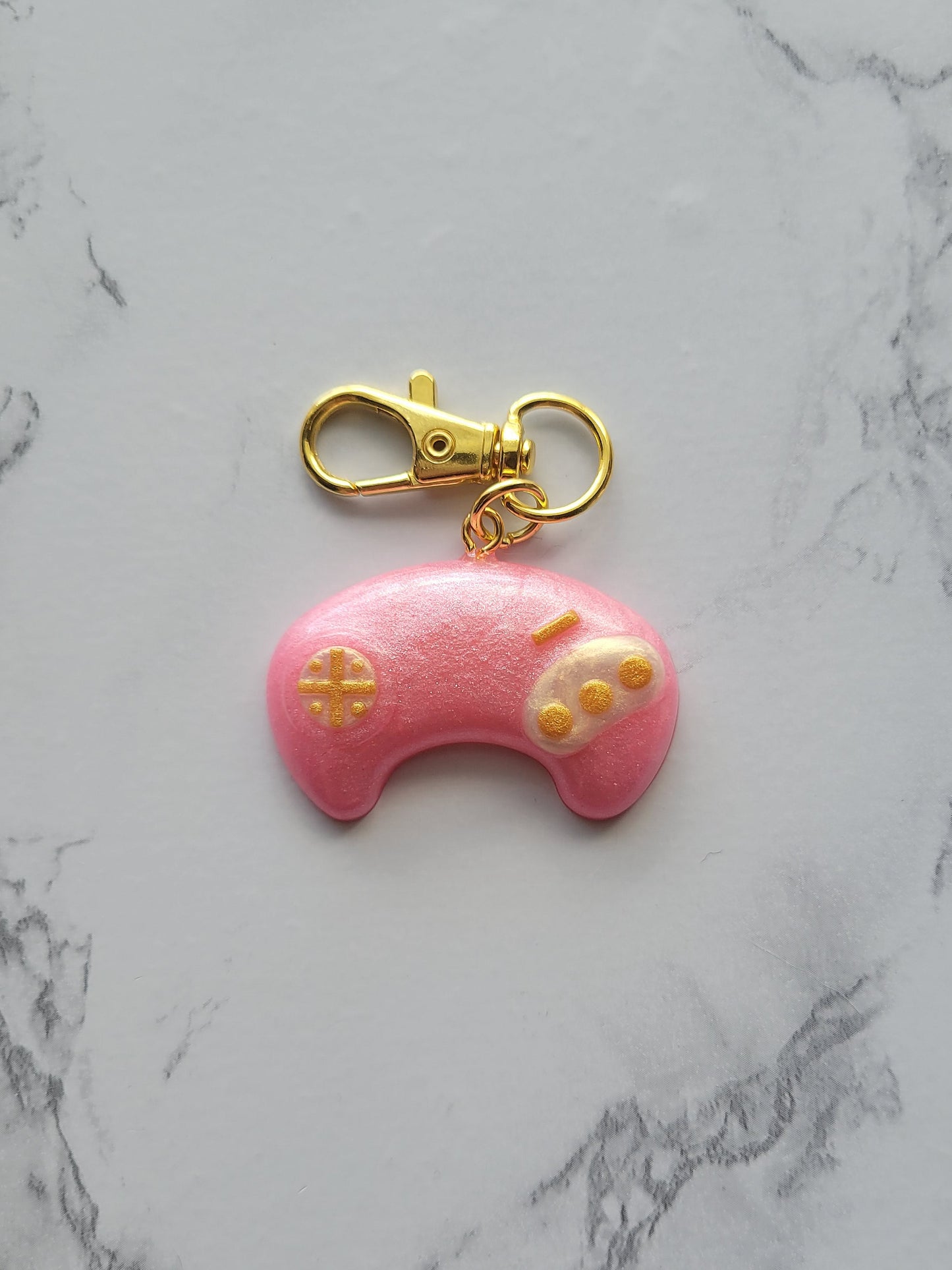 Gamer Keychain, Pink