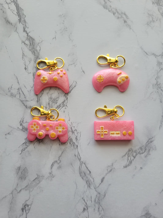 Gamer Keychain, Pink