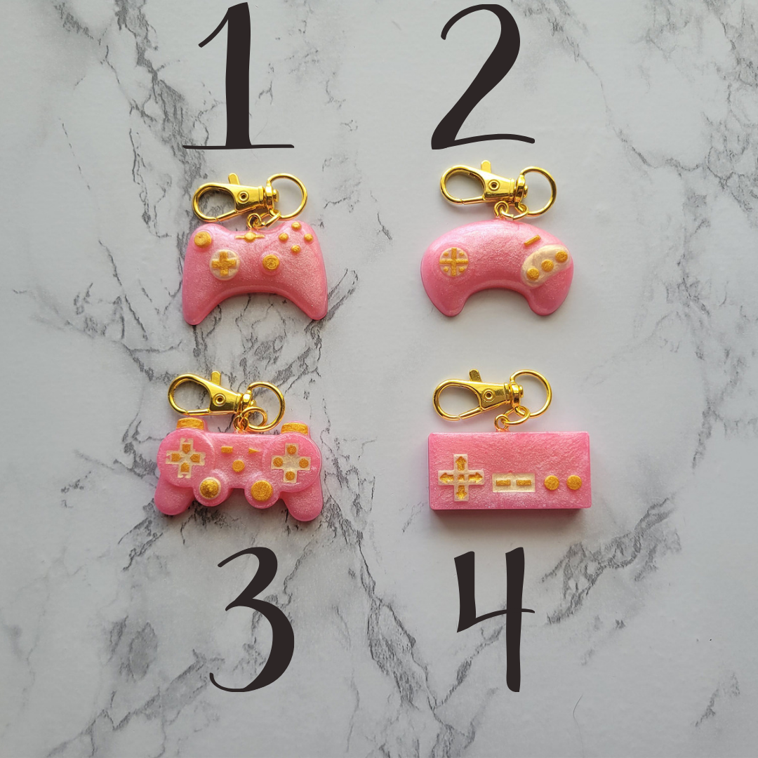 Gamer Keychain, Pink