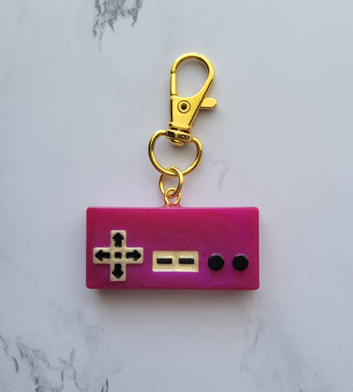 Gamer Keychain, Tender Purple