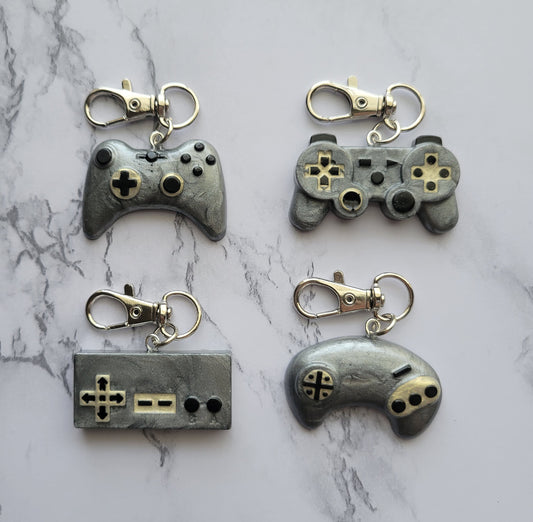 Gamer Keychain, Grey