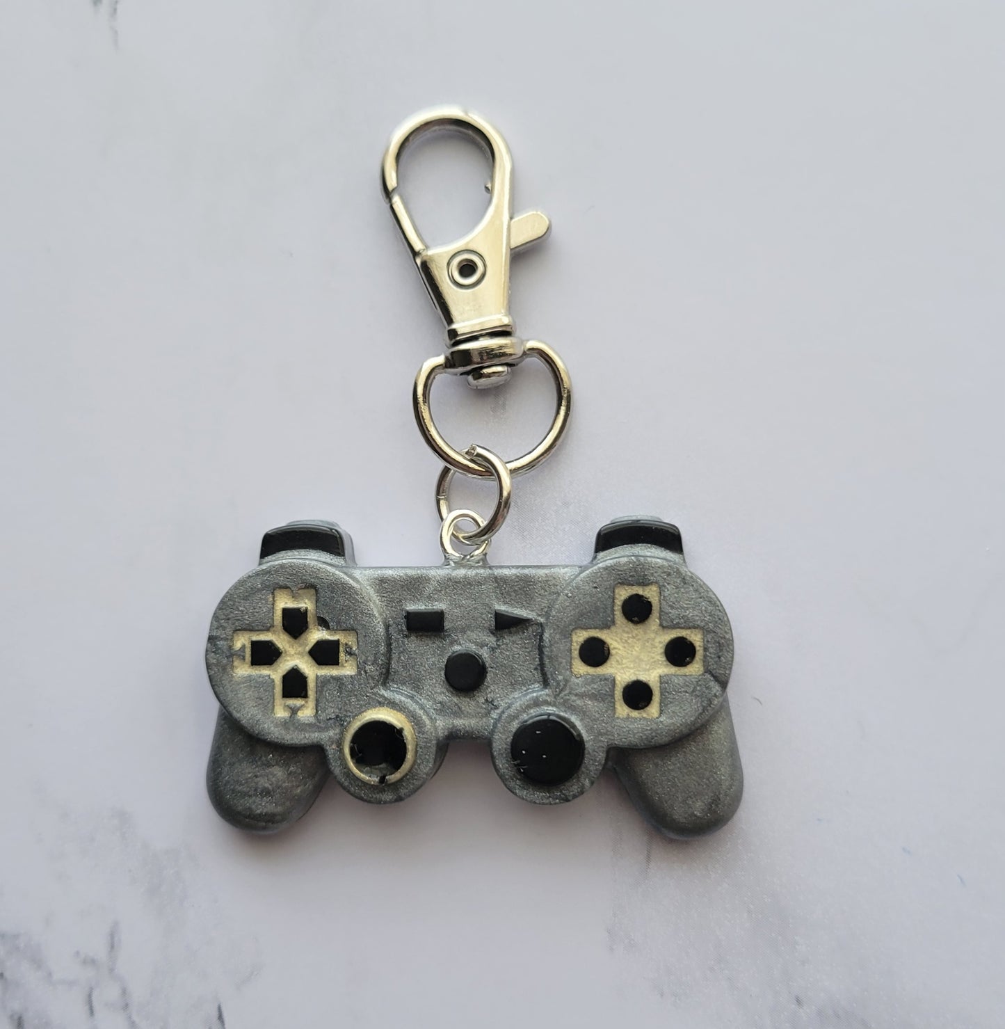 Gamer Keychain, Grey