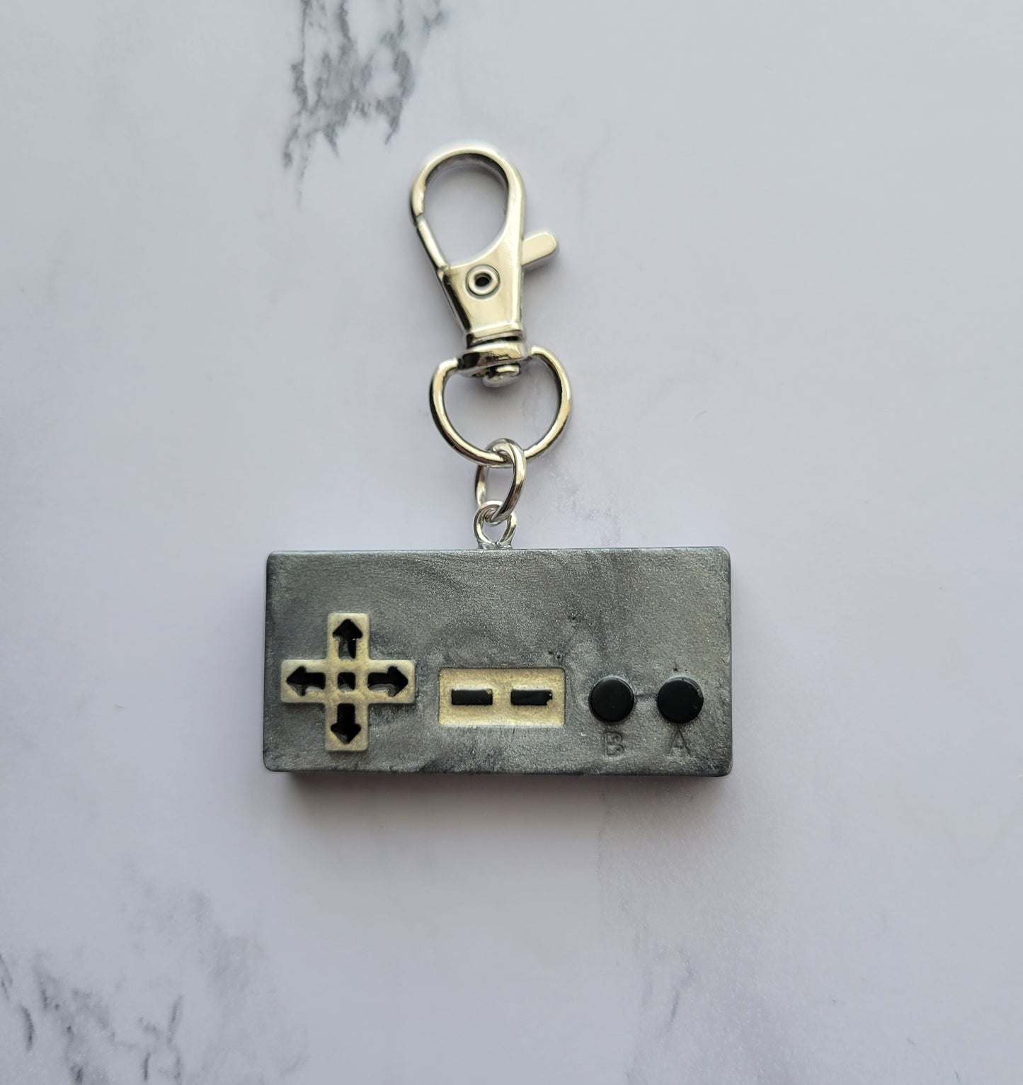 Gamer Keychain, Grey