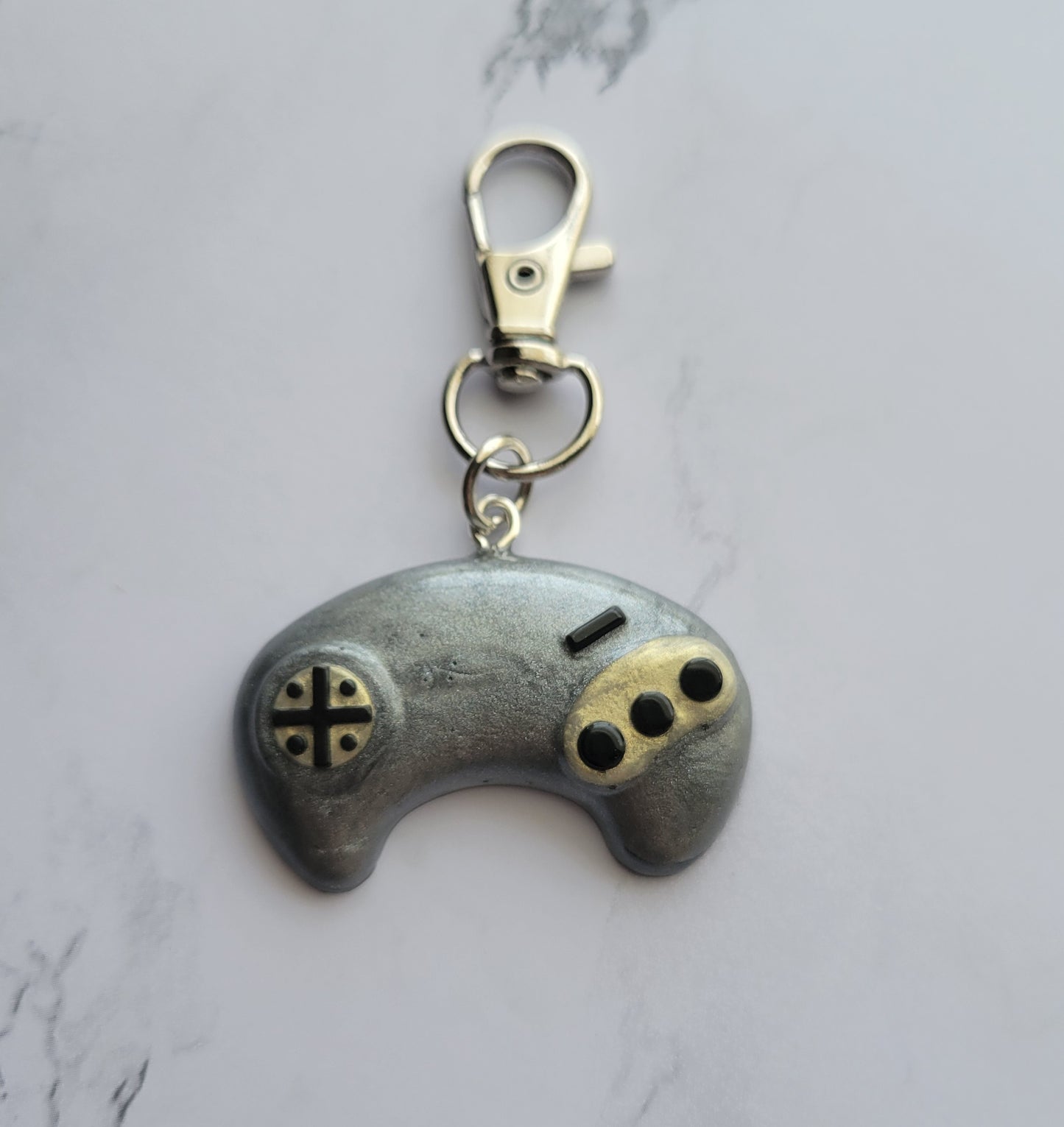 Gamer Keychain, Grey