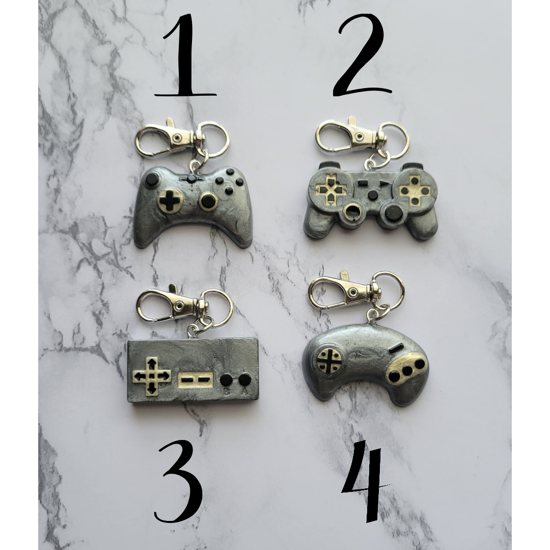 Gamer Keychain, Grey