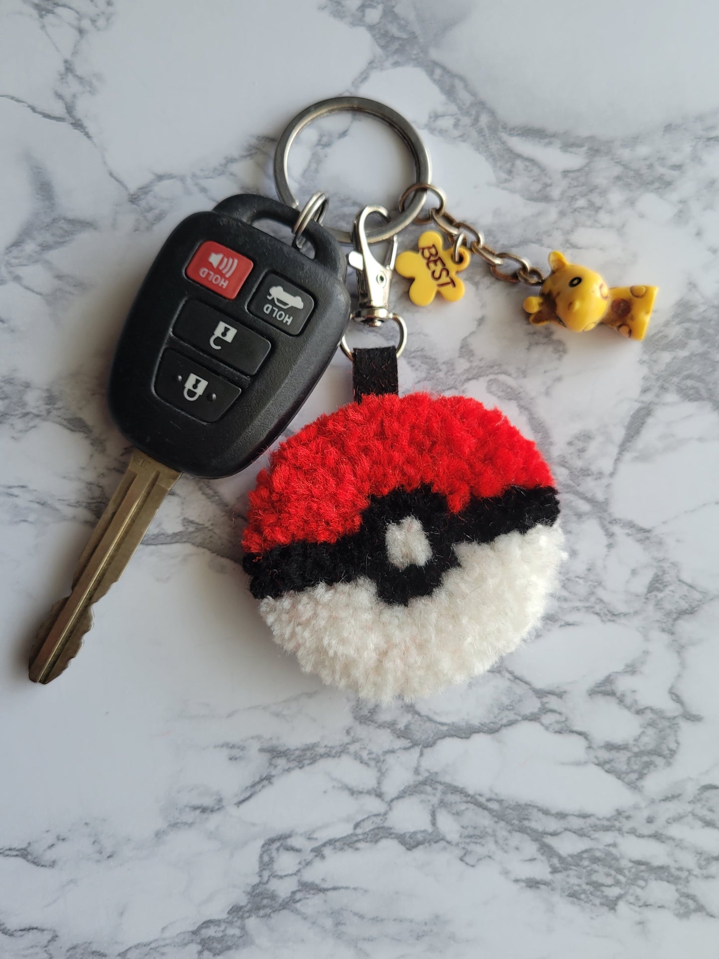 Pokeball keychain