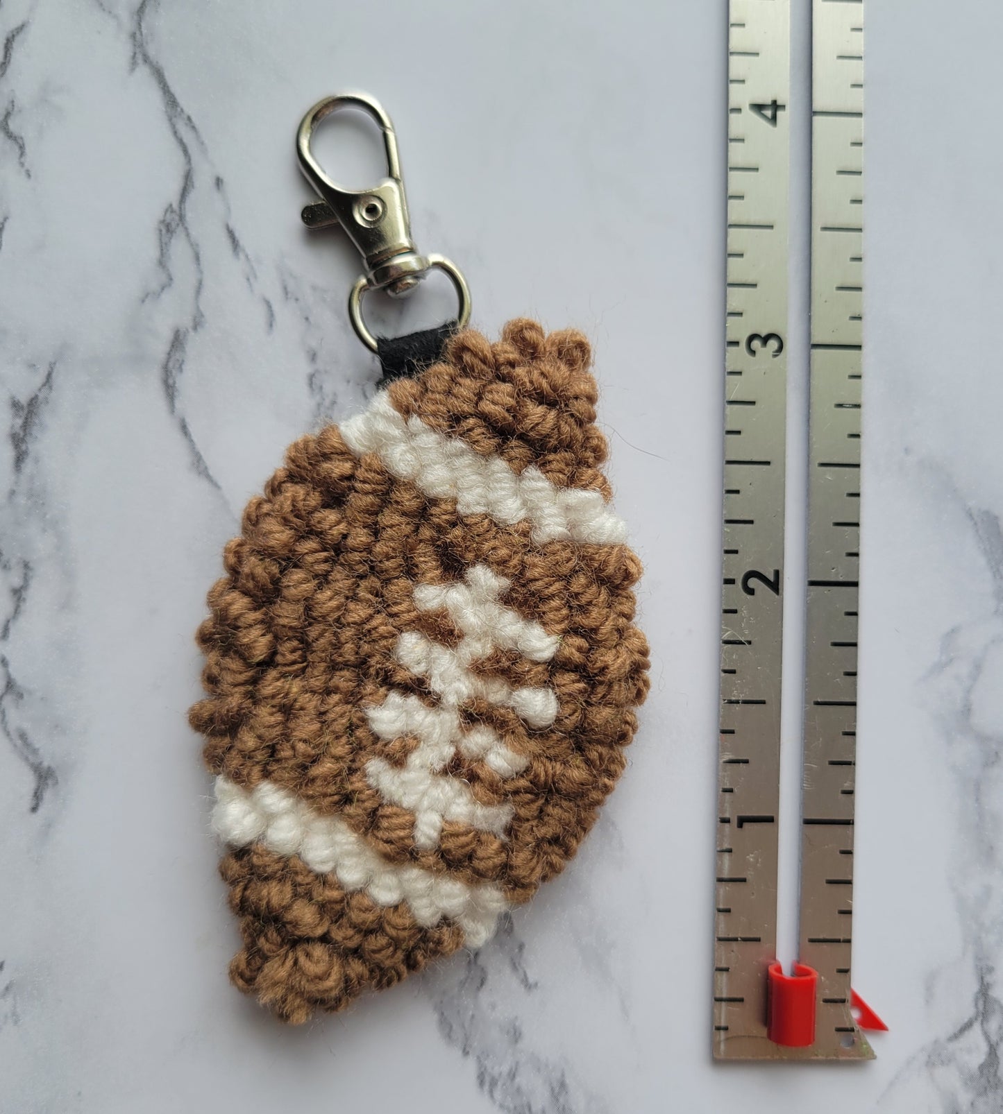 Football Keychain, Needle Punch Keychain