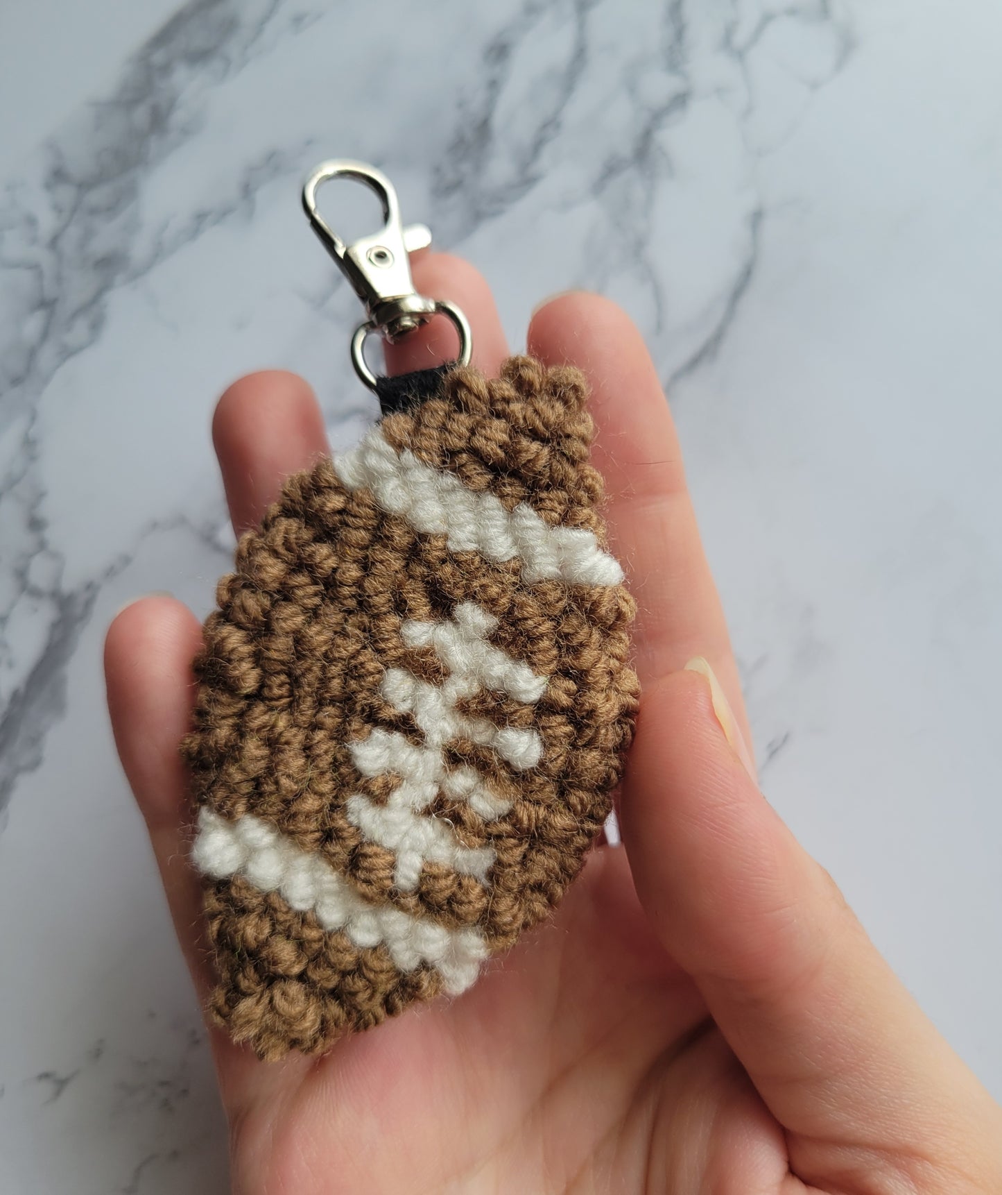 Football Keychain, Needle Punch Keychain