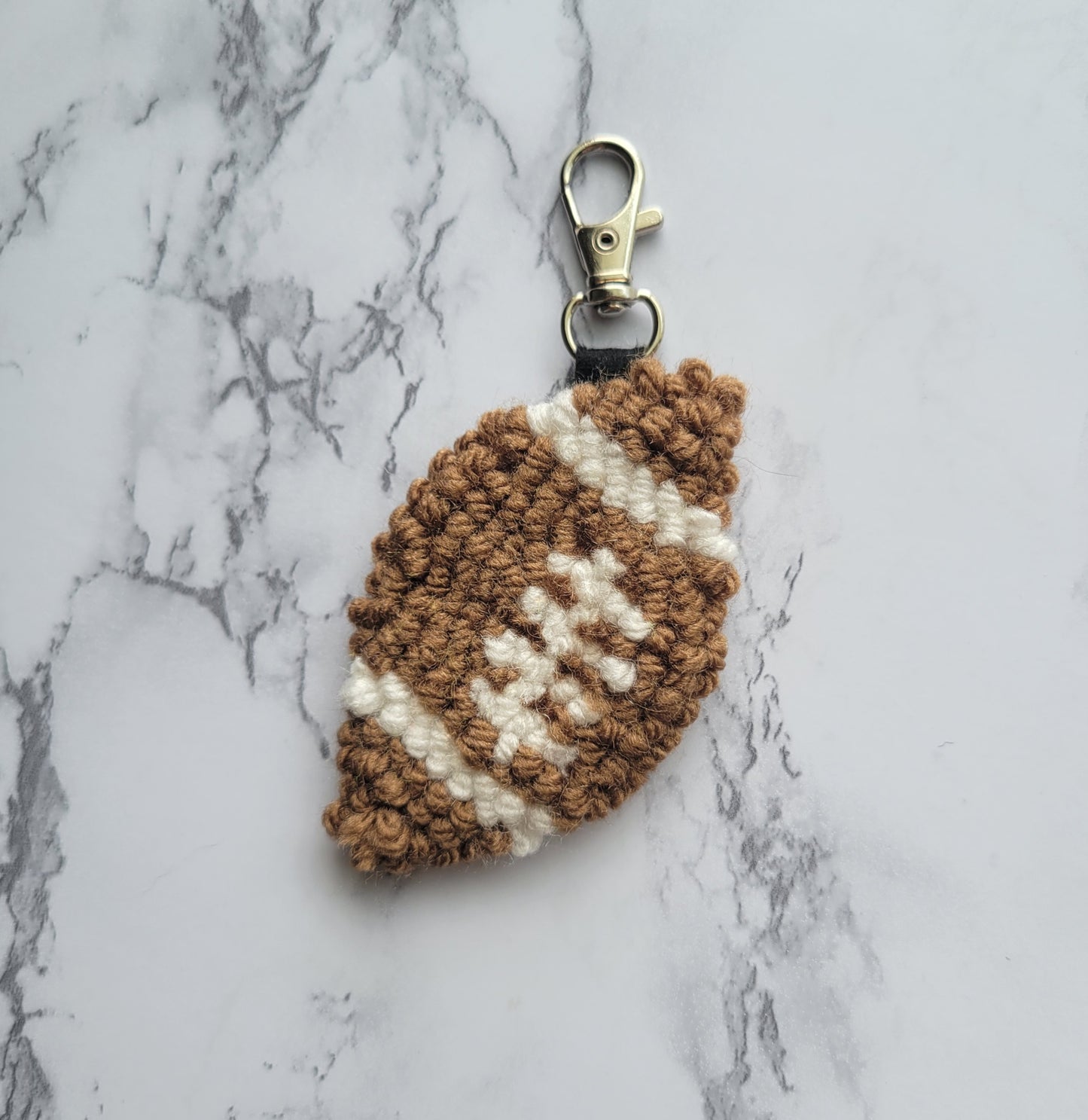 Football Keychain, Needle Punch Keychain