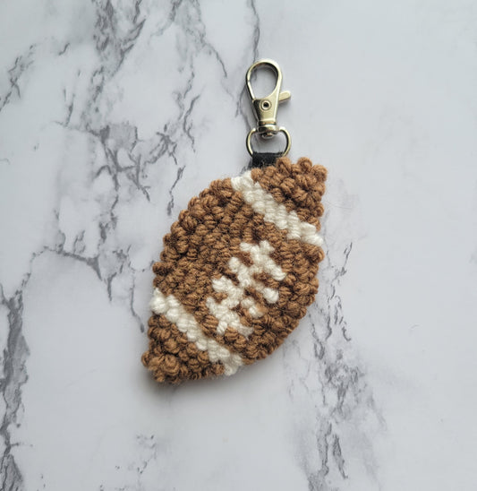 Football Keychain, Needle Punch Keychain