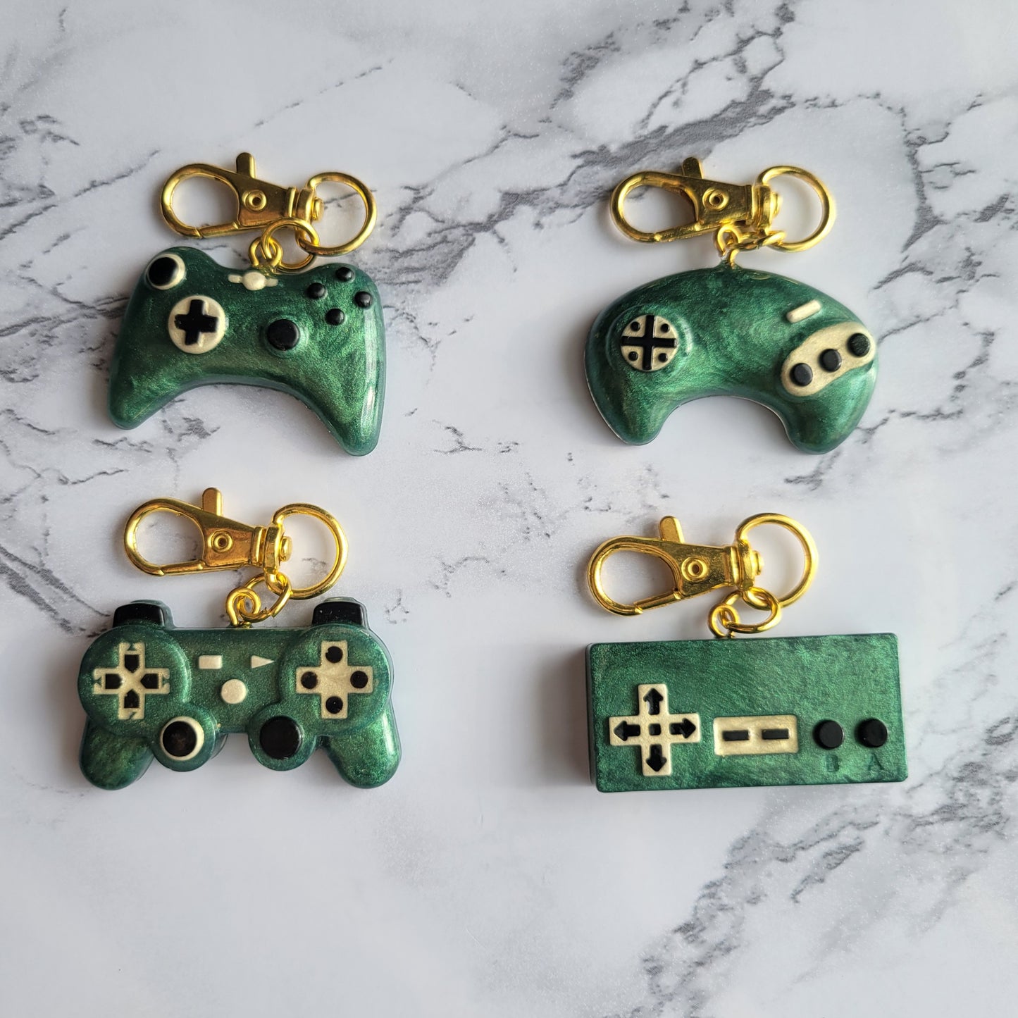 Gamer Keychain, Green