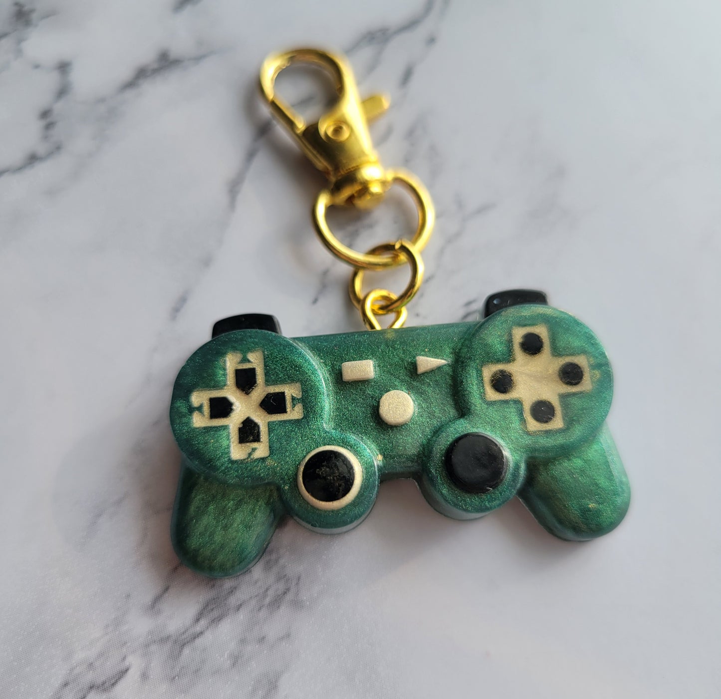 Gamer Keychain, Green