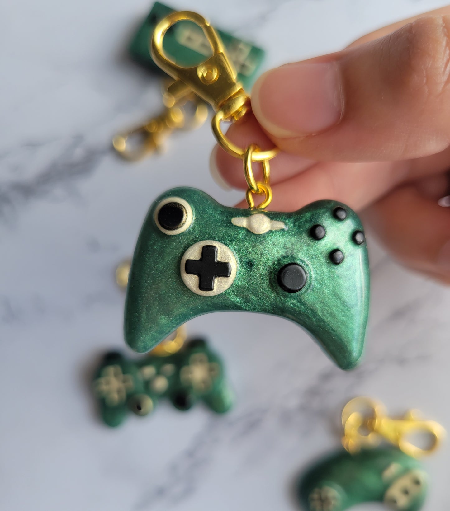 Gamer Keychain, Green