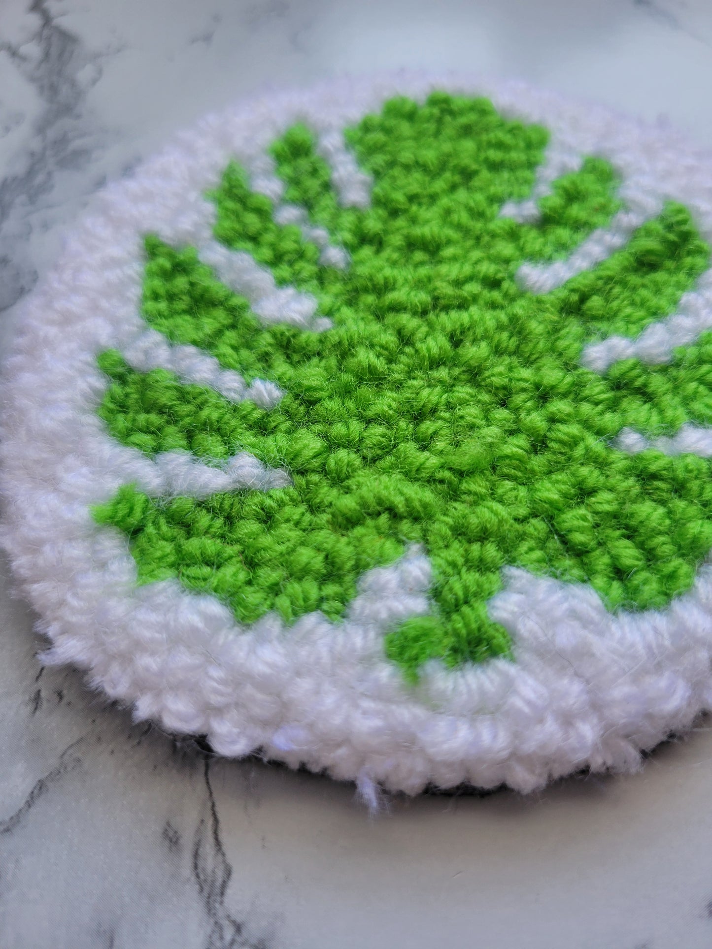 Mug Rug, Big Green Leaf