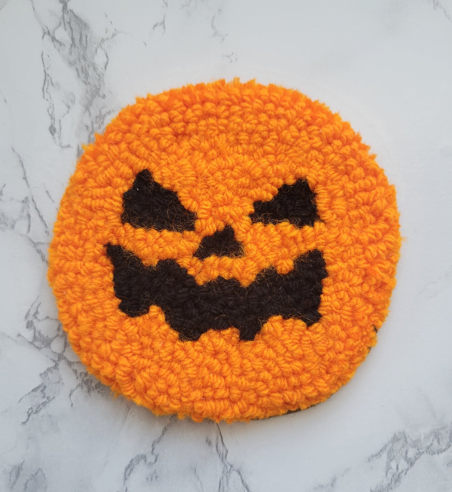 Mug Rug, Pumpkin Face