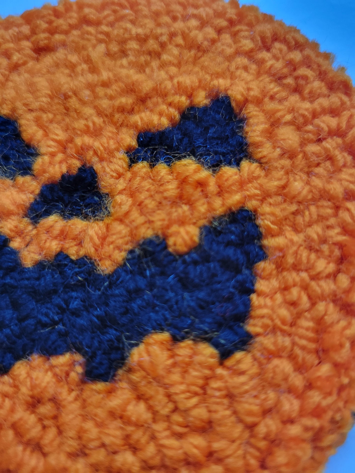 Mug Rug, Pumpkin Face