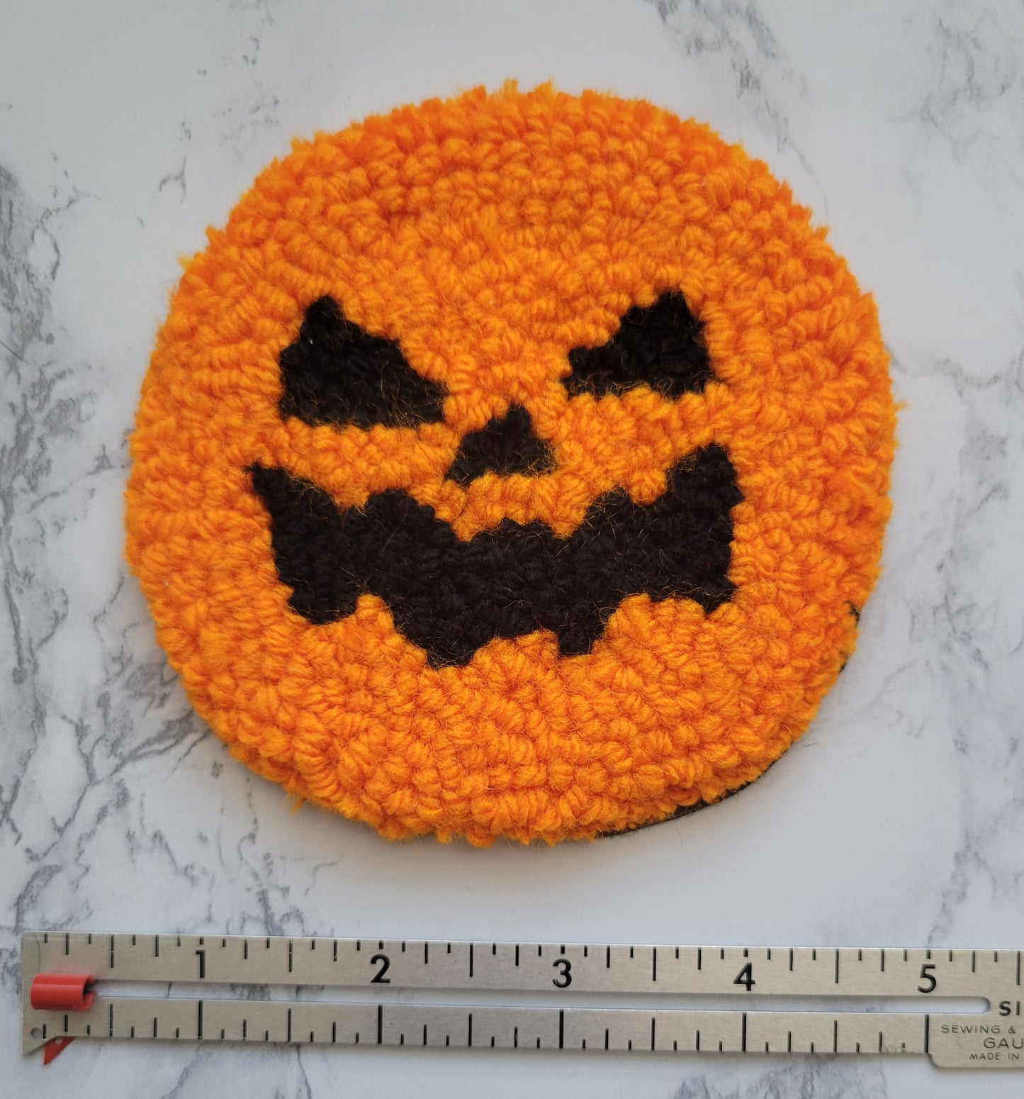 Mug Rug, Pumpkin Face