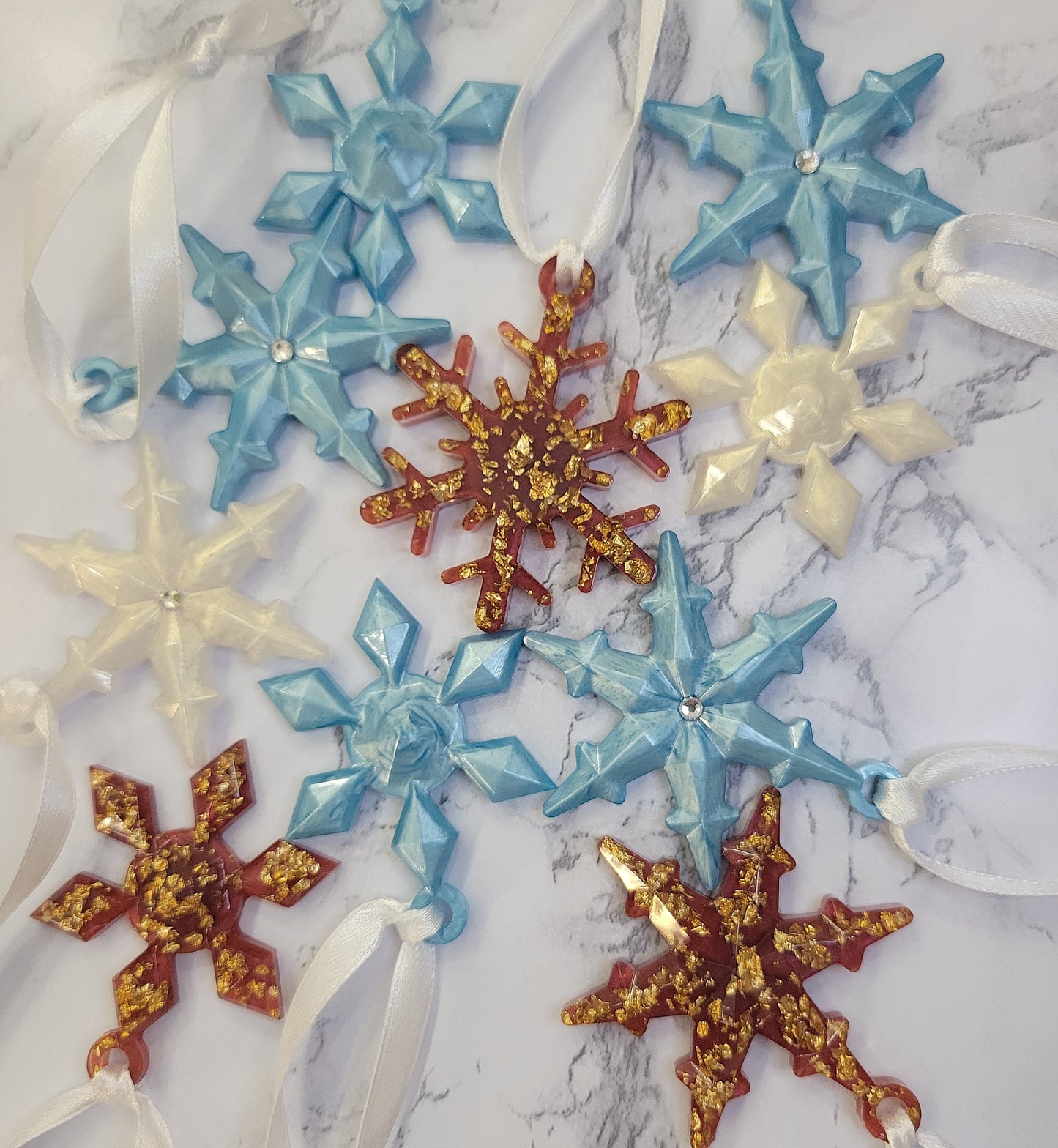 Ornaments, Snowflake, Set of 3