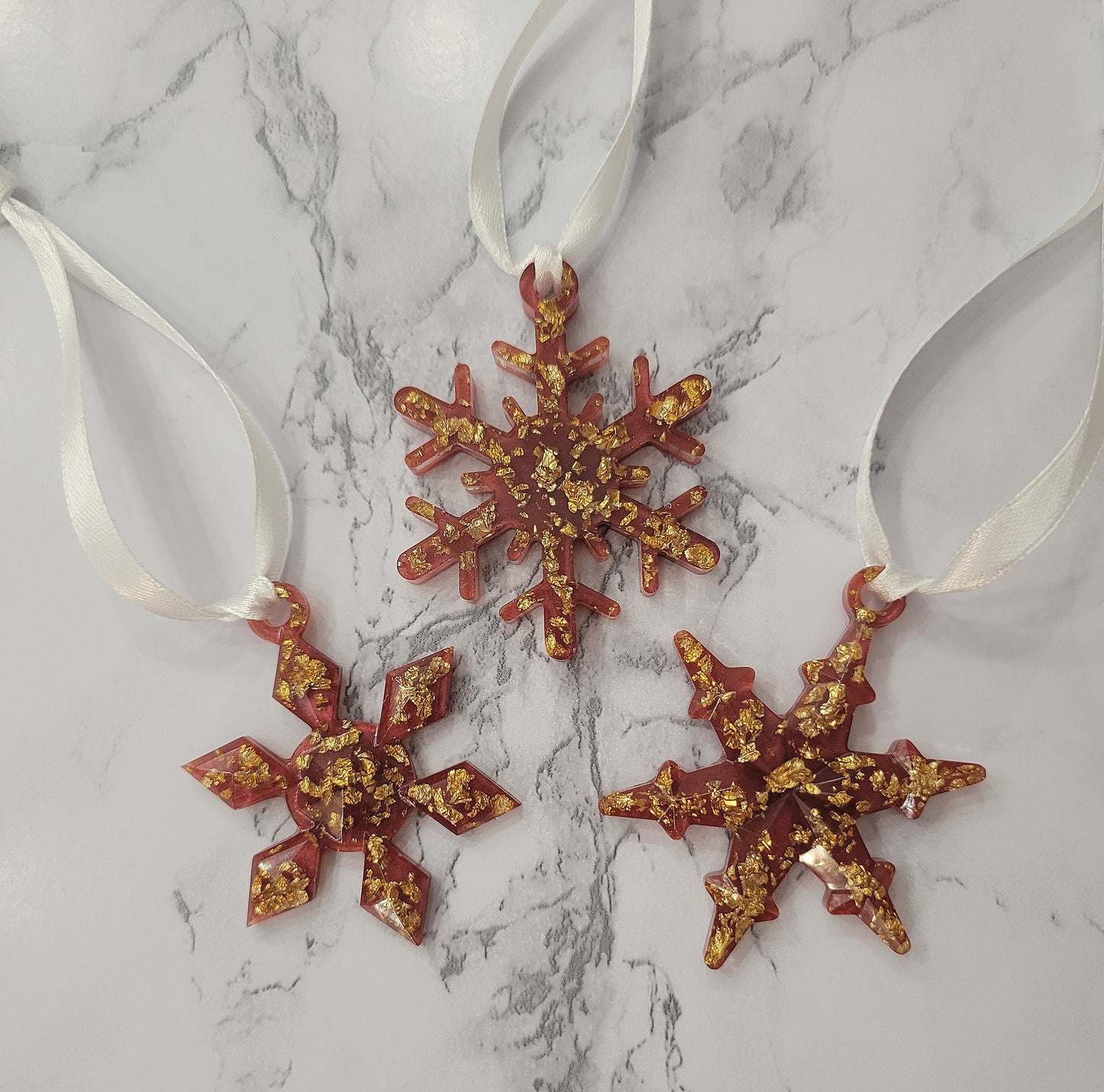 Ornaments, Snowflake, Set of 3