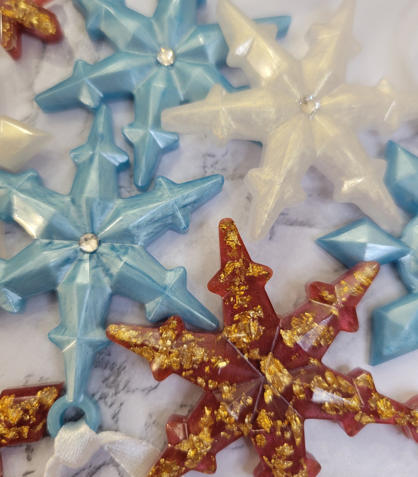 Ornaments, Snowflake, Set of 3