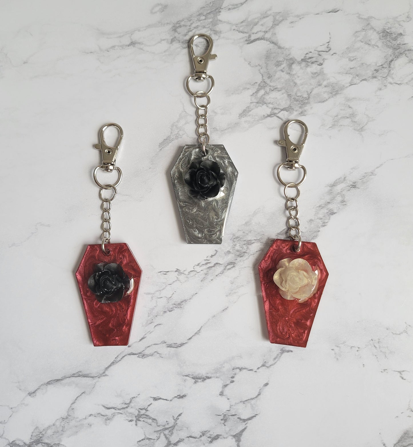 Coffin Flower Keychain