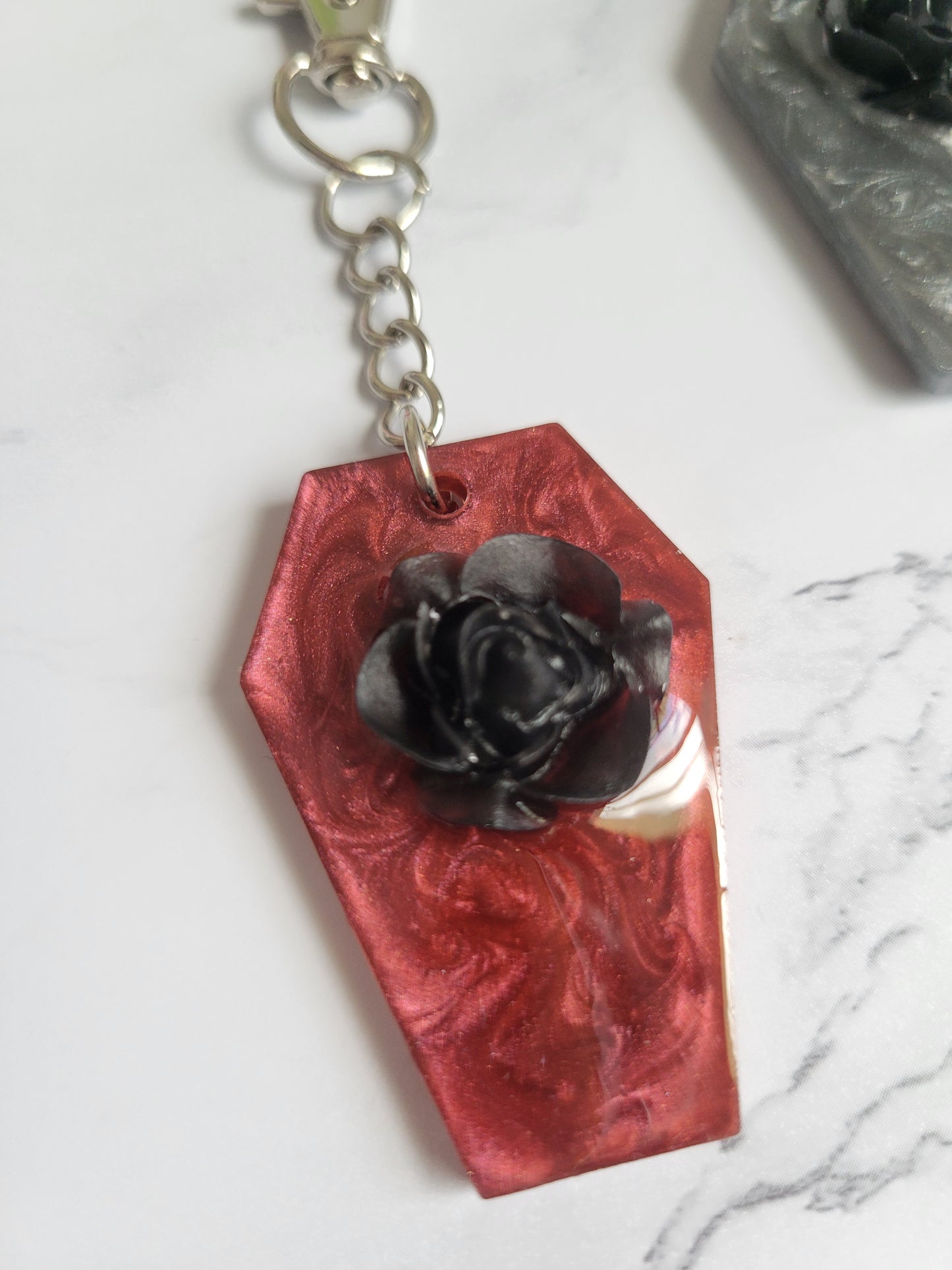 Coffin Flower Keychain