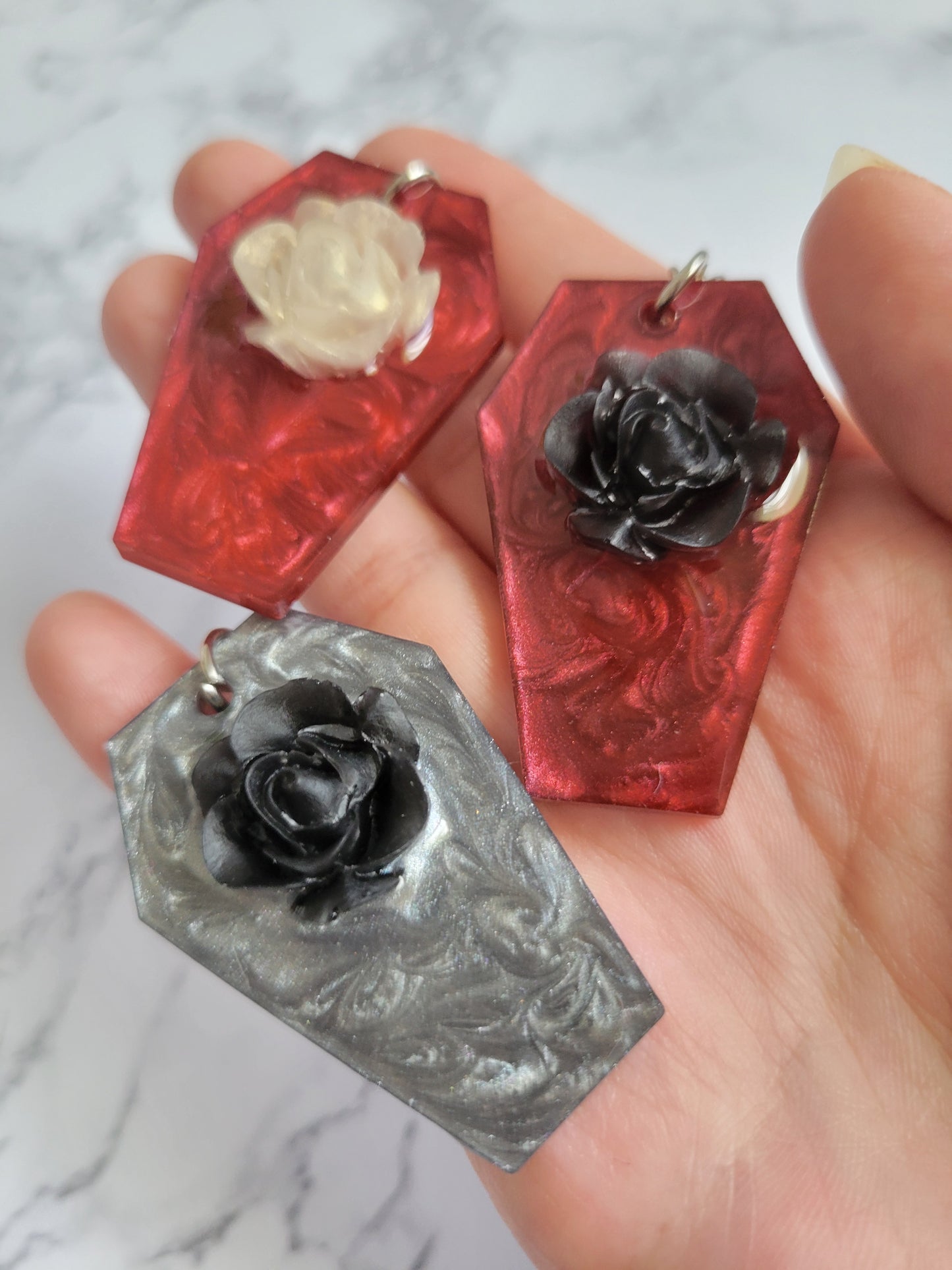 Coffin Flower Keychain