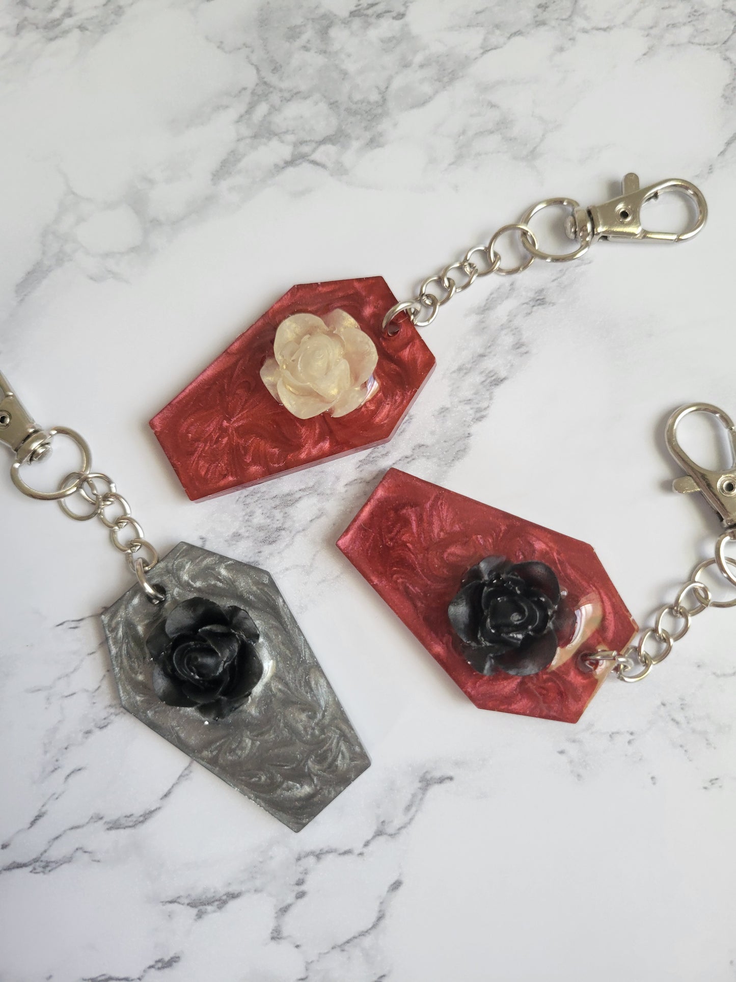 Coffin Flower Keychain