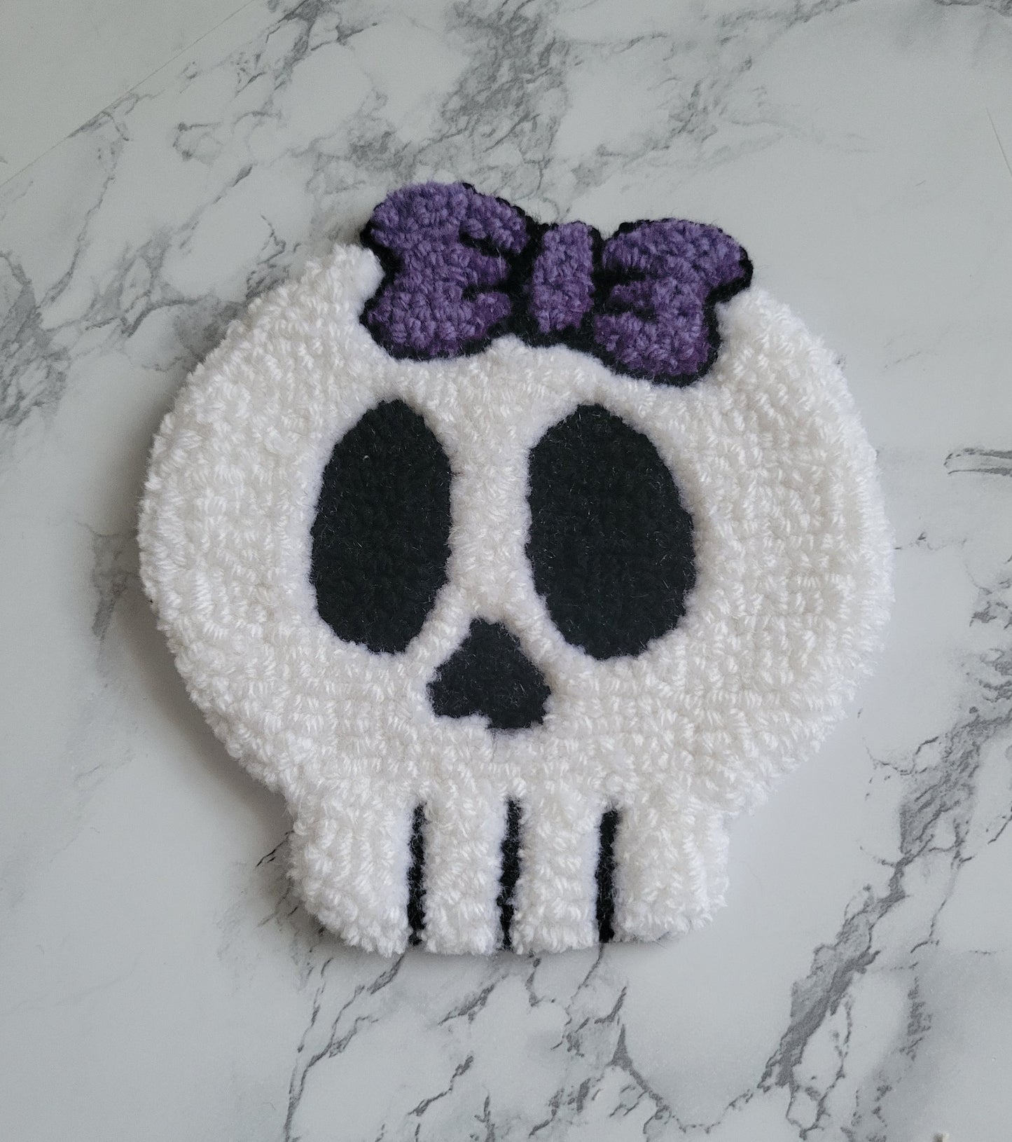 Mug Rug, Cute Skull