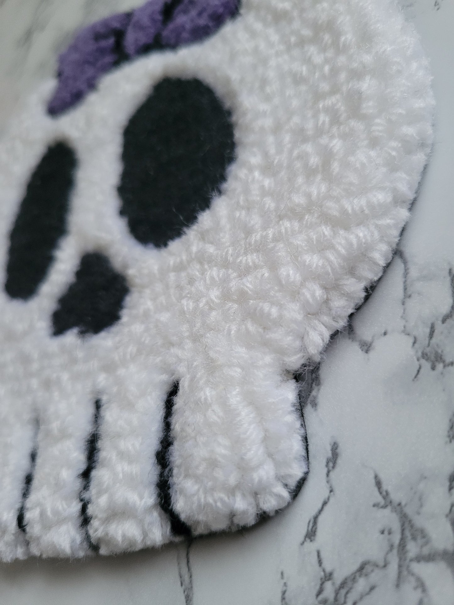 Mug Rug, Cute Skull