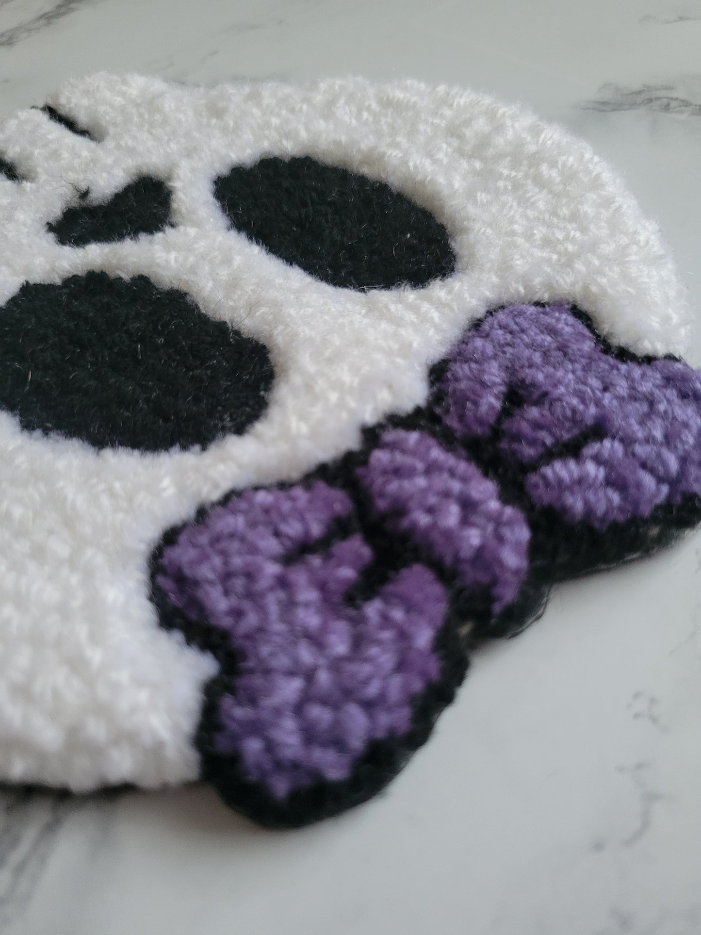 Mug Rug, Cute Skull