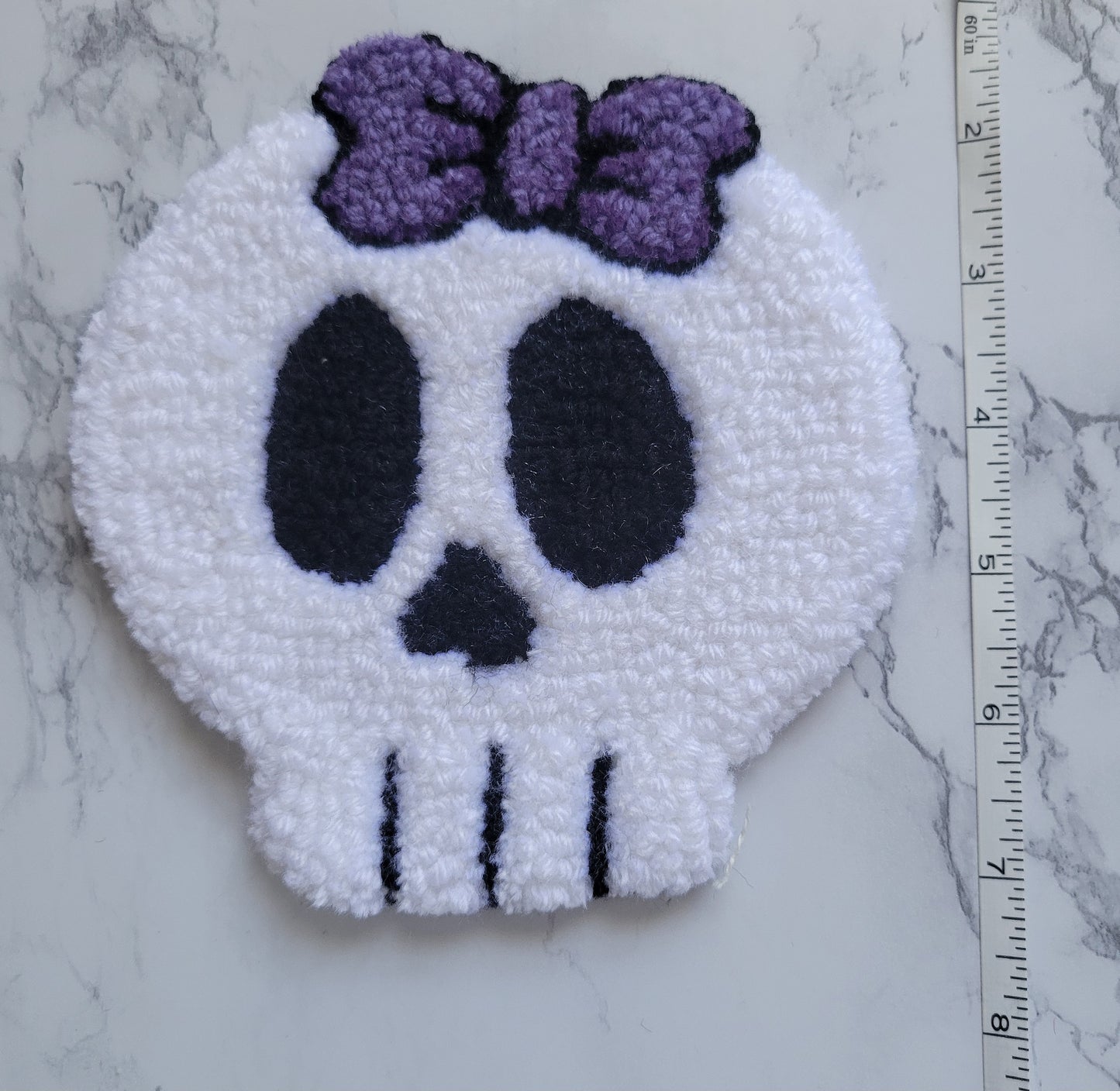 Mug Rug, Cute Skull