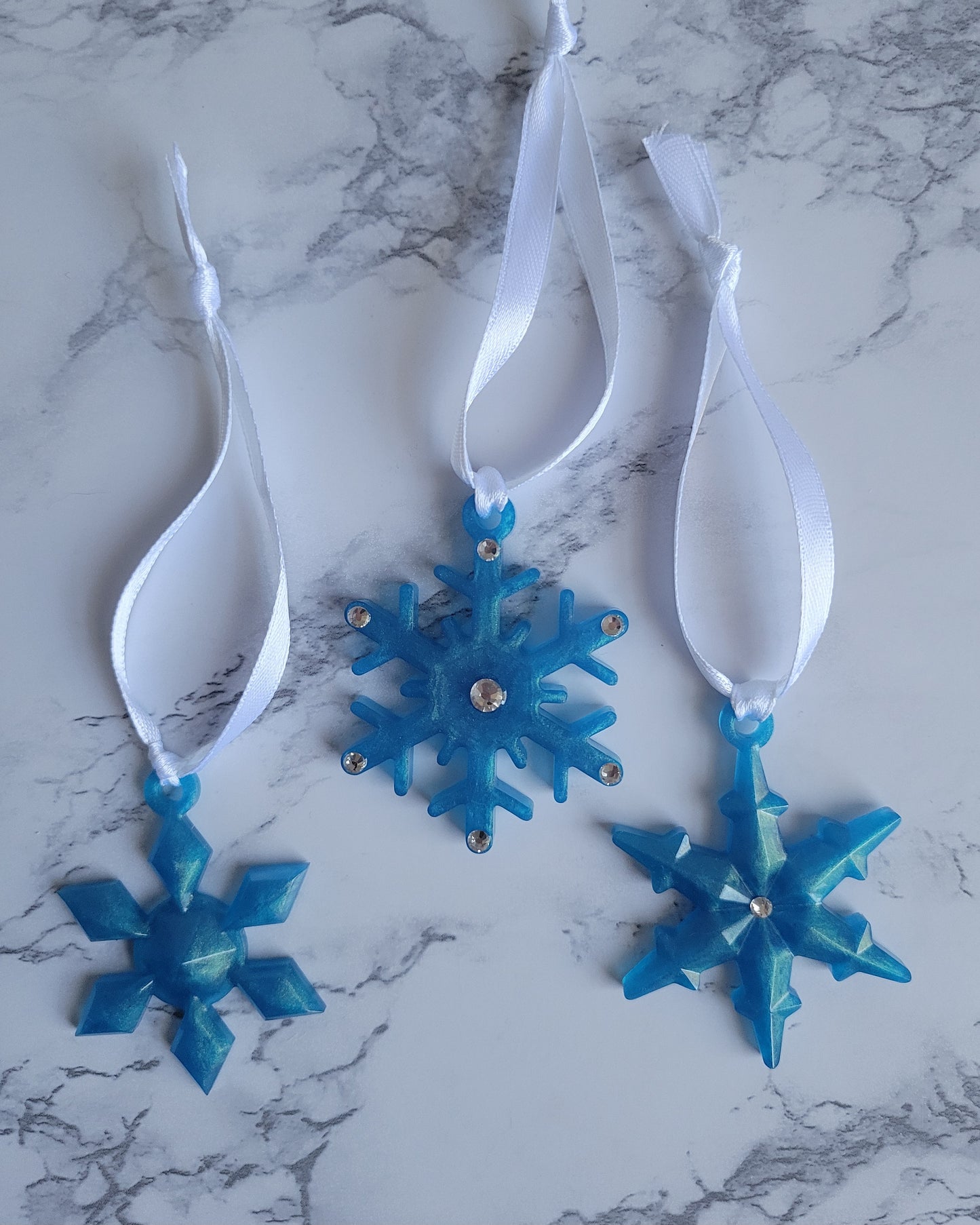 Ornaments, Snowflake, Set of 3