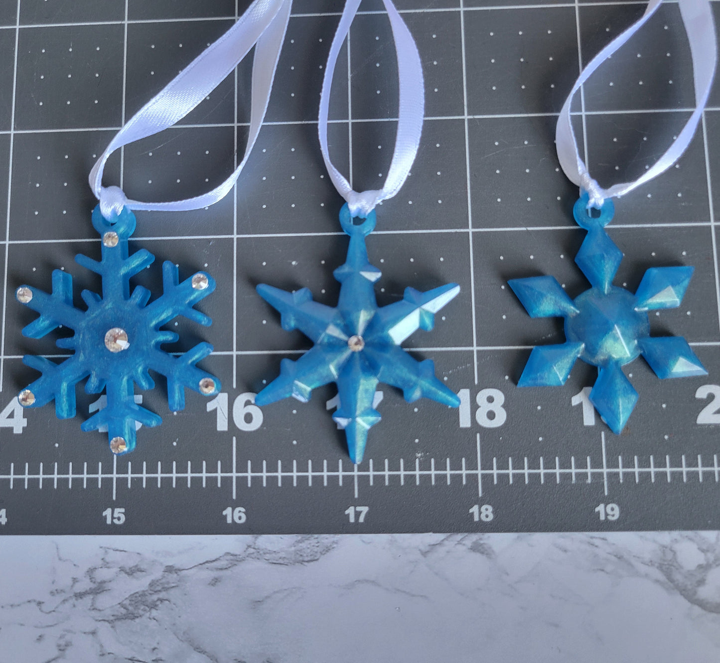 Ornaments, Snowflake, Set of 3