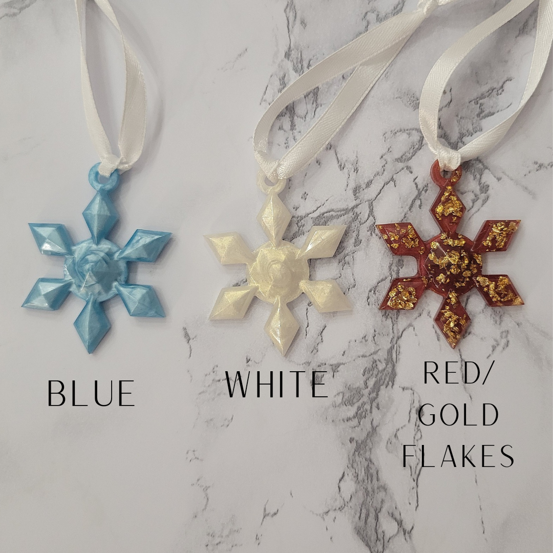 Ornaments, Snowflake, Set of 3