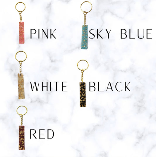Gold Flake Keychain