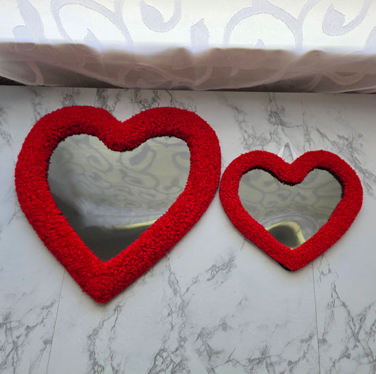 Heart Picture Frame, Punch Needle
